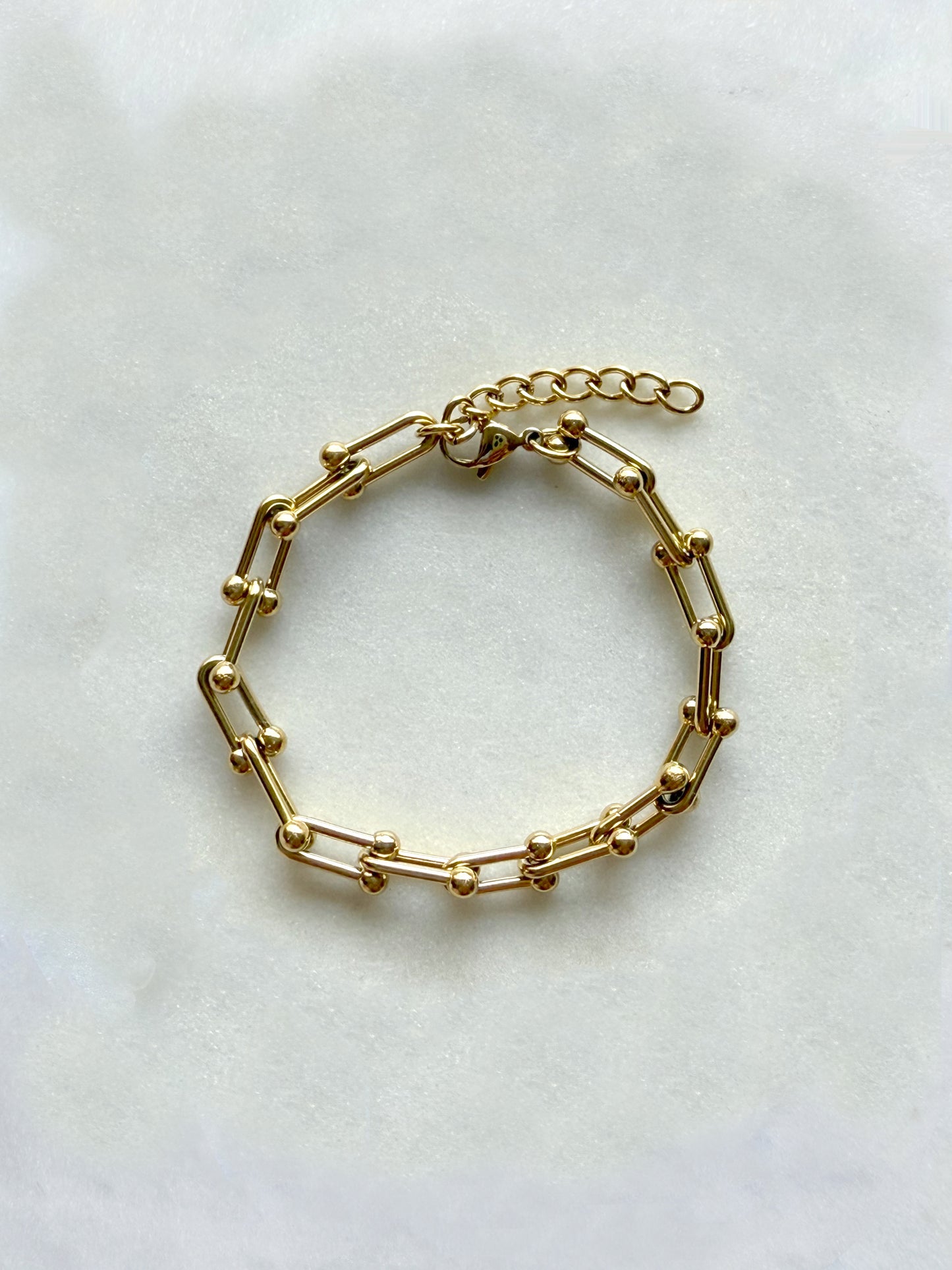 ECLAT - bracelet maille rectangulaire M