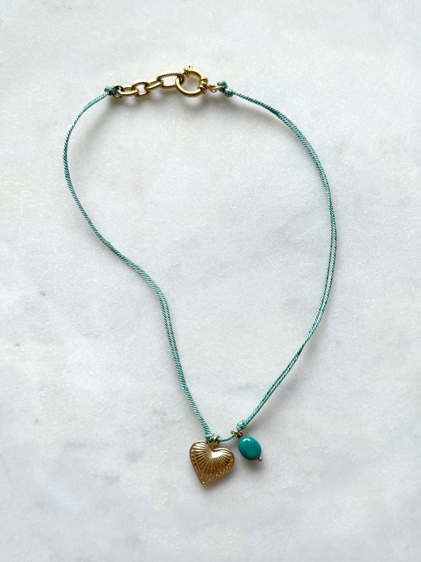 COEUR BARAKA - collier cordon lucky charms