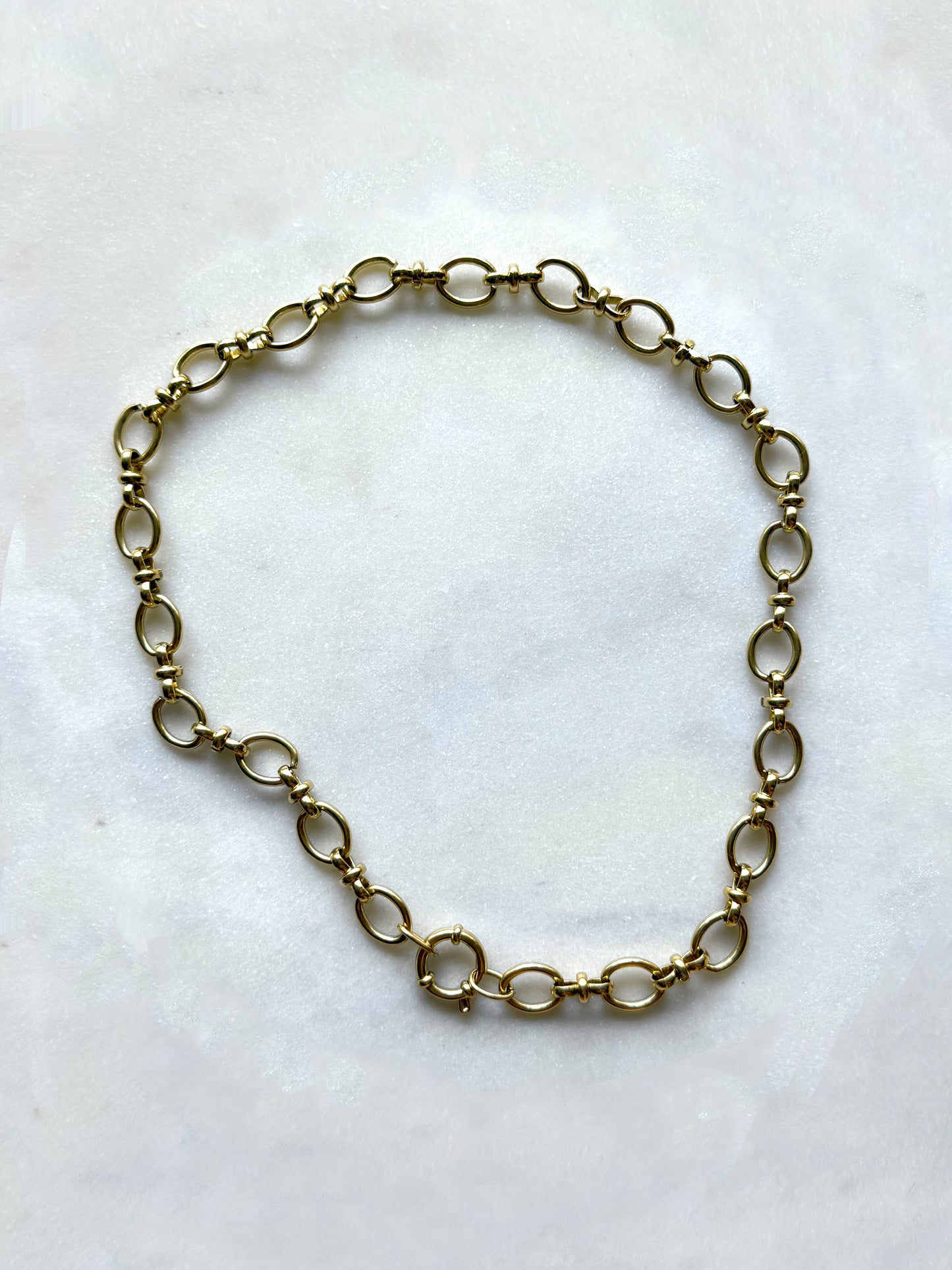 PELICANA - collier maille forçat simple et double