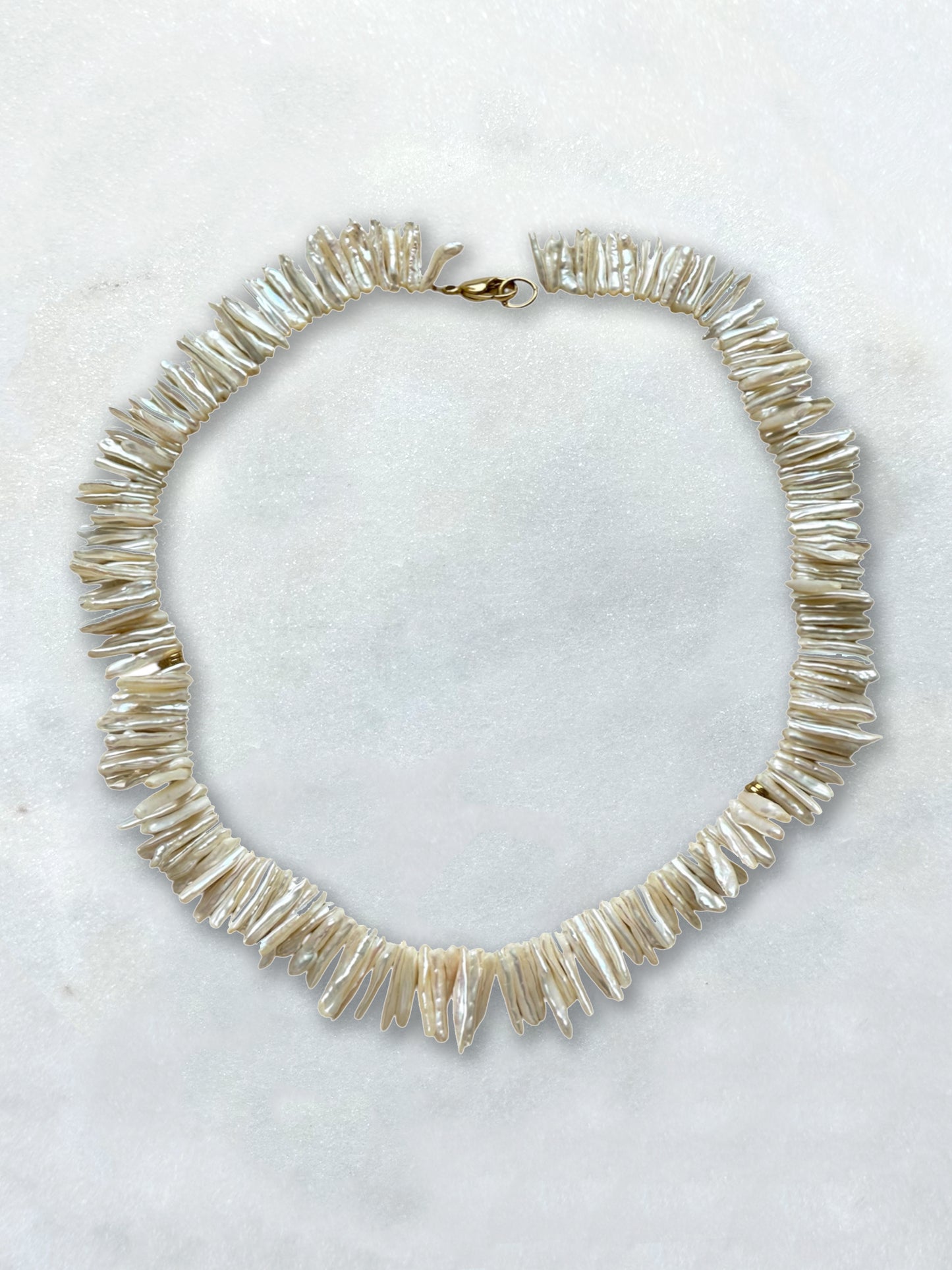 PERLA LIBRE - collier perles keshi stick