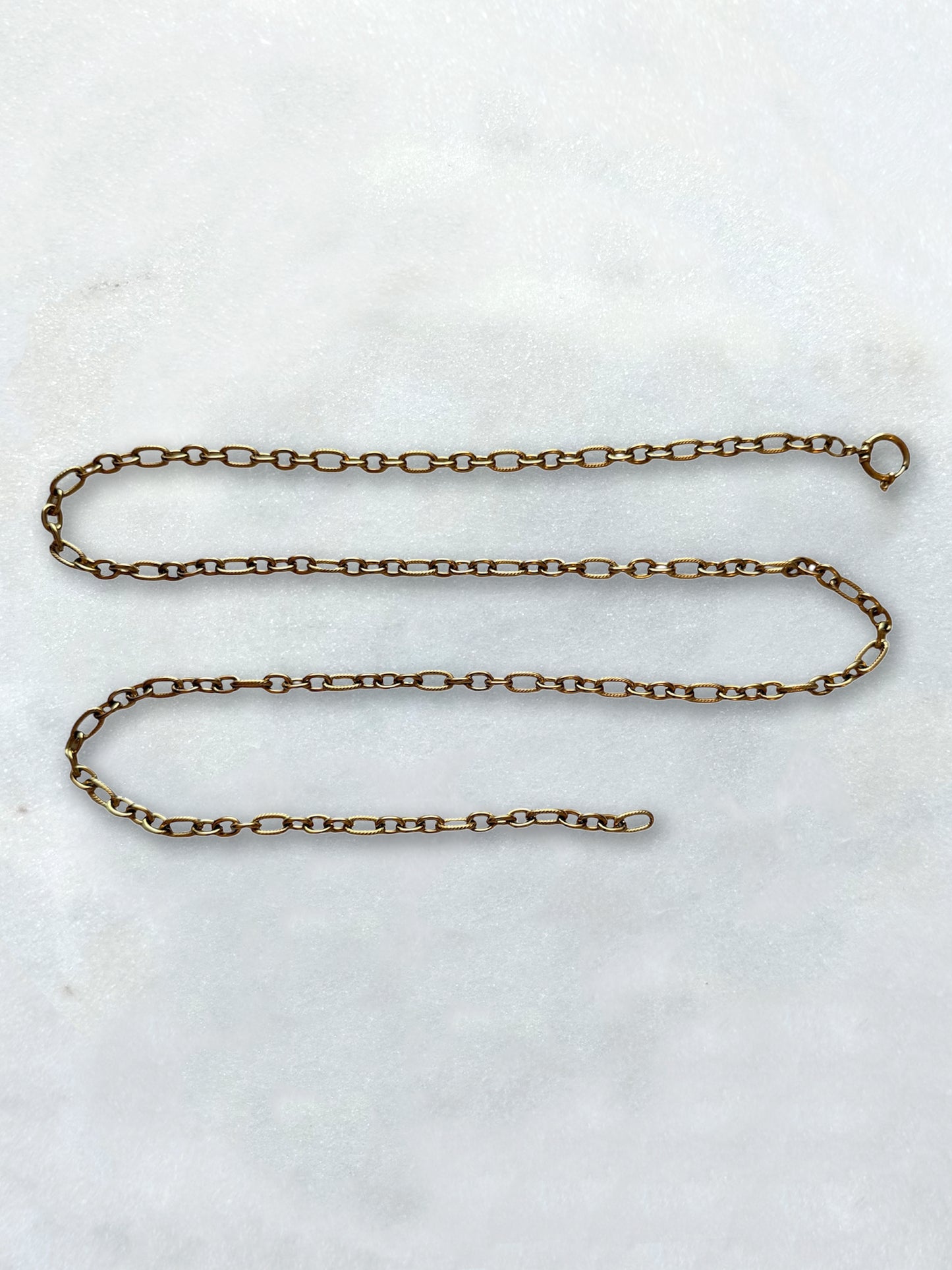 CUERPO SOLEADA - collier maille forçat simple et torsadé