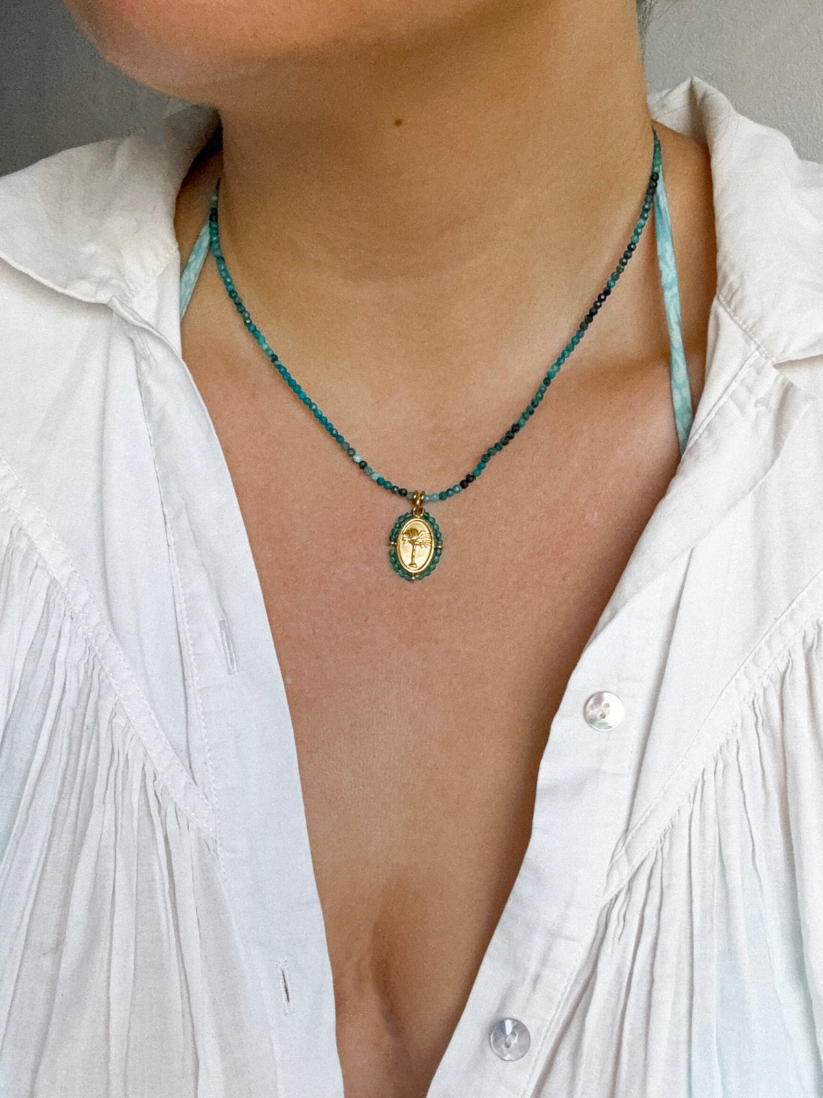 PALMS - collier pierres semi-précieuses