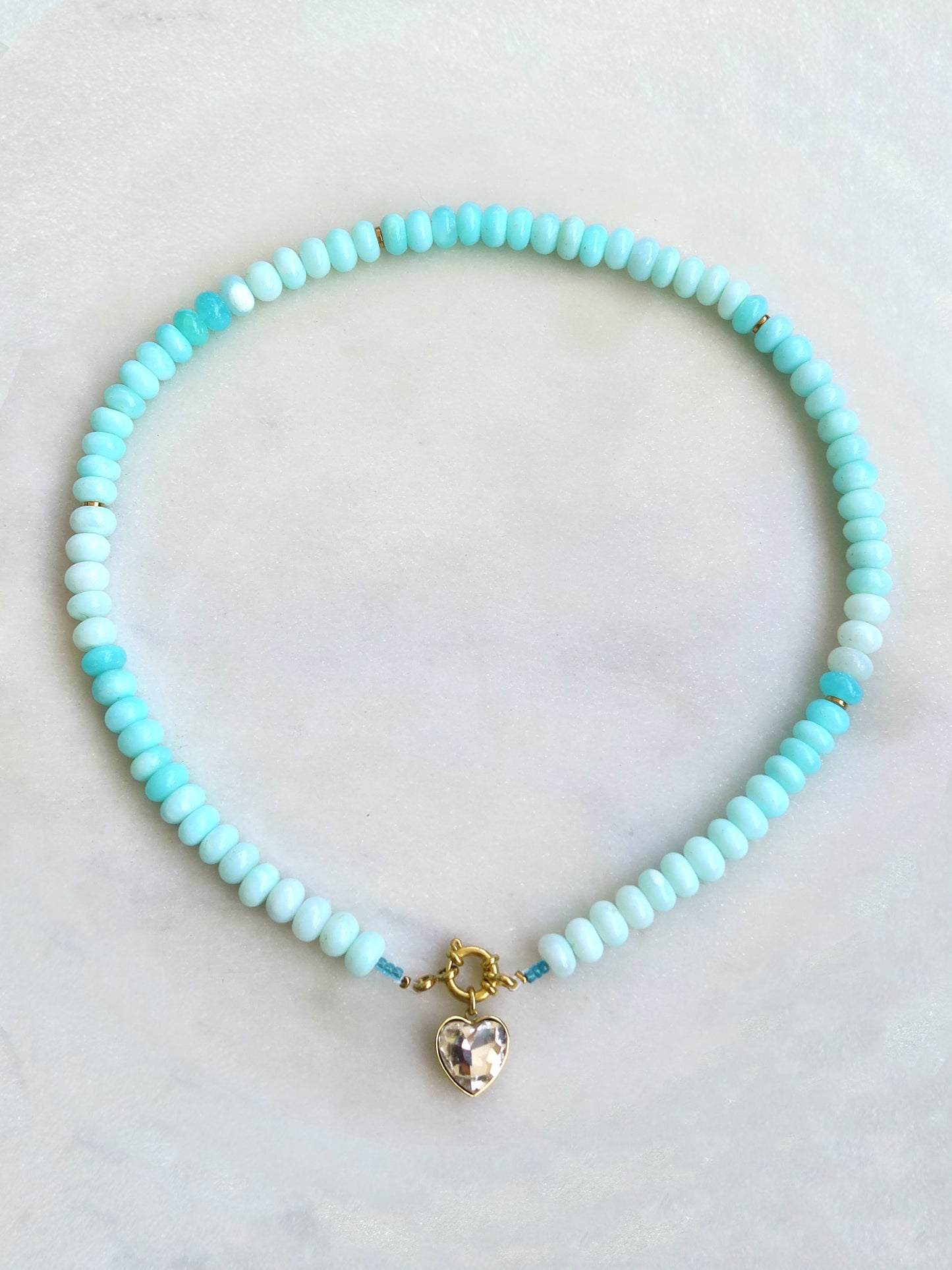 OPALE Turquoise - collier pierres semi-précieuses