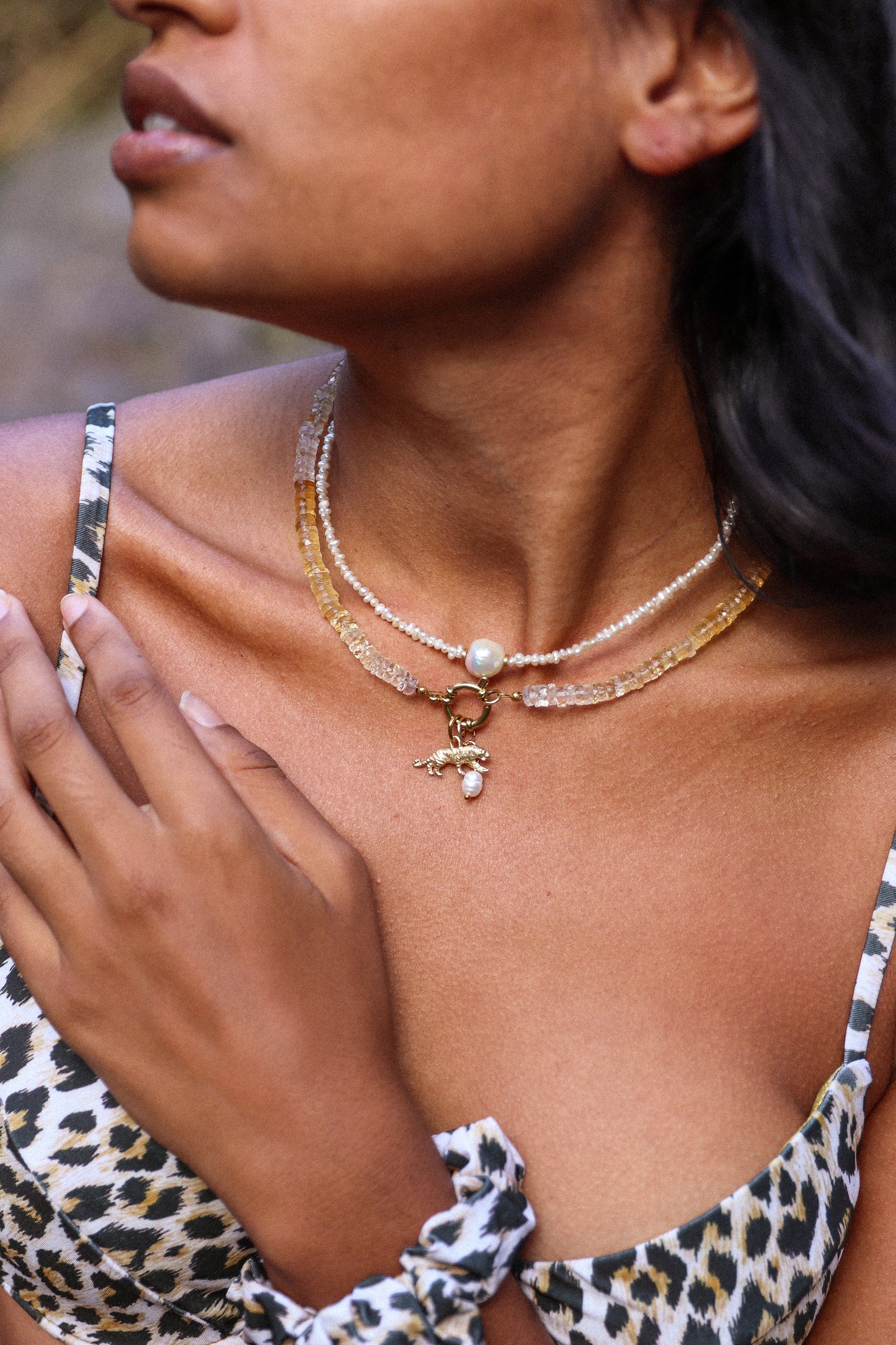 RAYO - collier pierres semi-précieuses