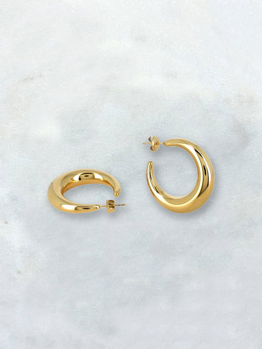 LùN - boucles d'oreilles créoles M