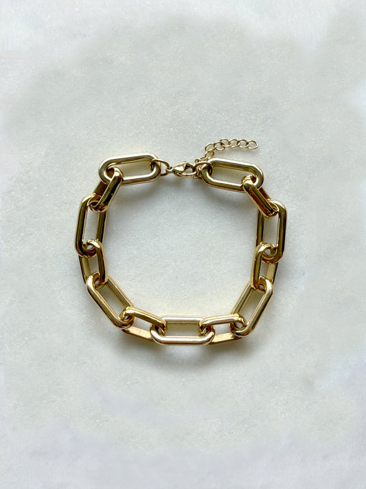 SUN - bracelet maille rectangulaire L