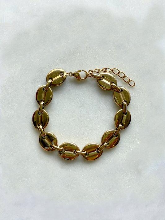 CAFÉ - bracelet maille café