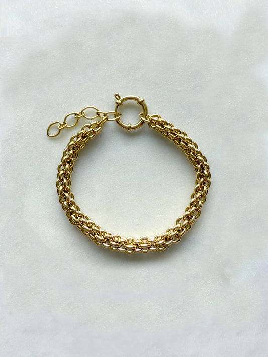 LUZIA - bracelet maille forçat torsadé