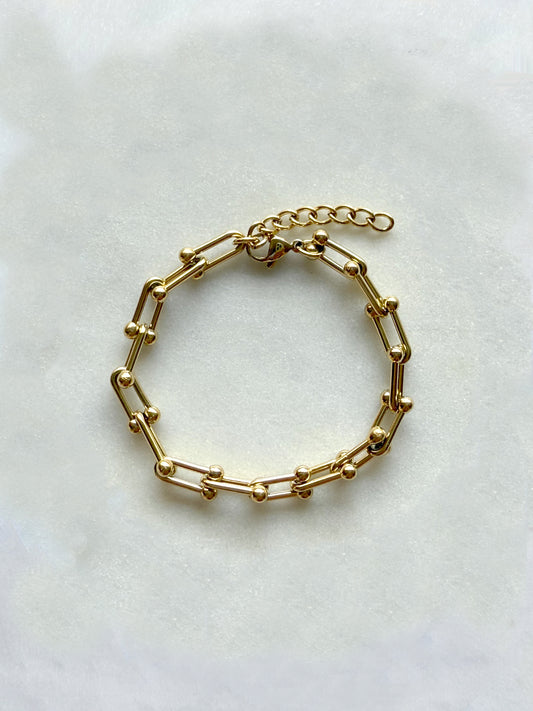 ECLAT - bracelet maille rectangulaire M