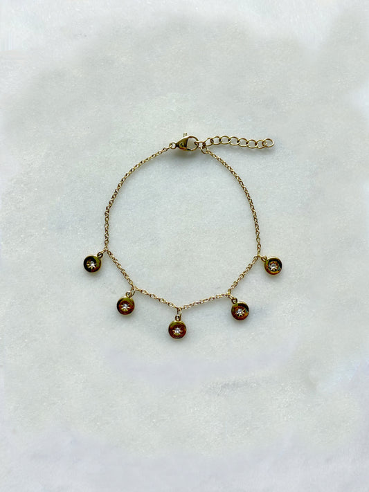 HELIOS - bracelet maille forçat & oxyde