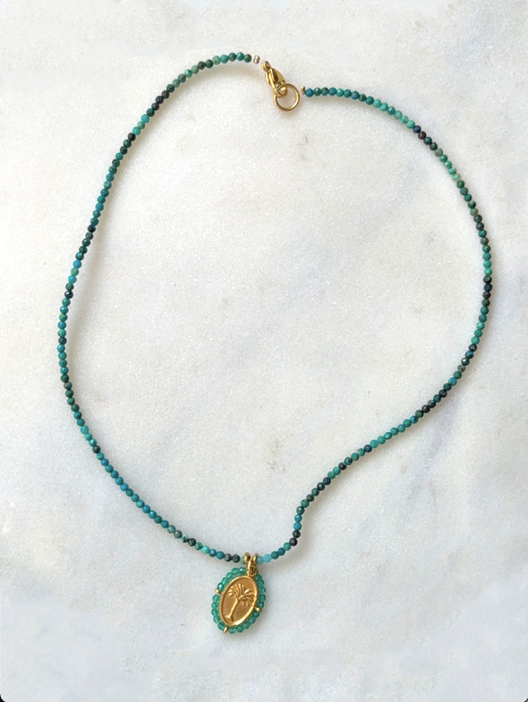 PALMS - collier pierres semi-précieuses