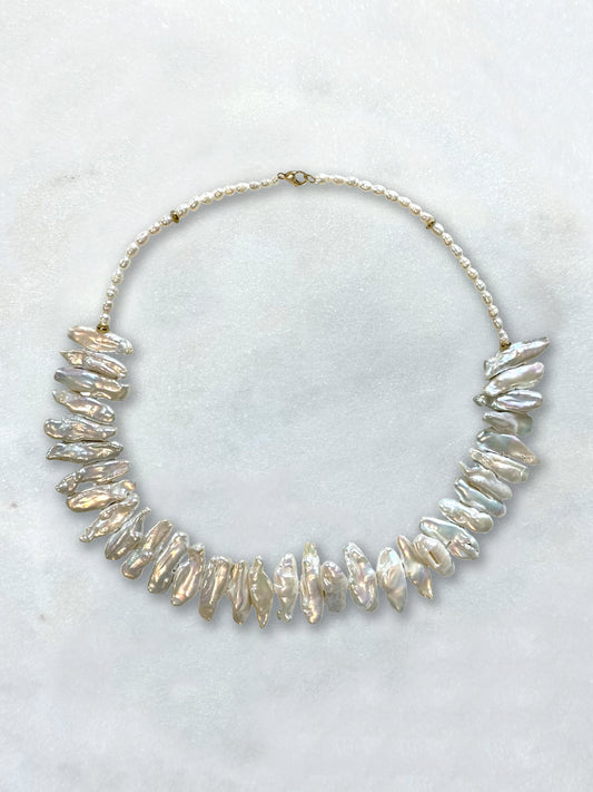 PERLA SALVAJE- collier perle biwa