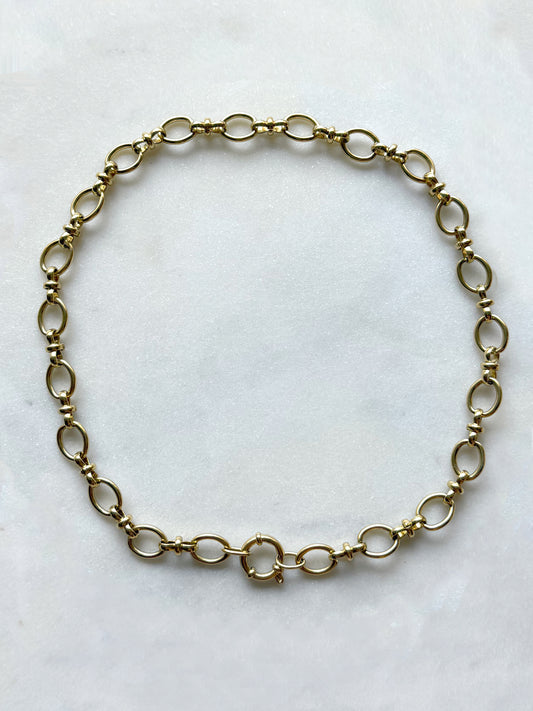 PELICANA - collier maille forçat simple et double