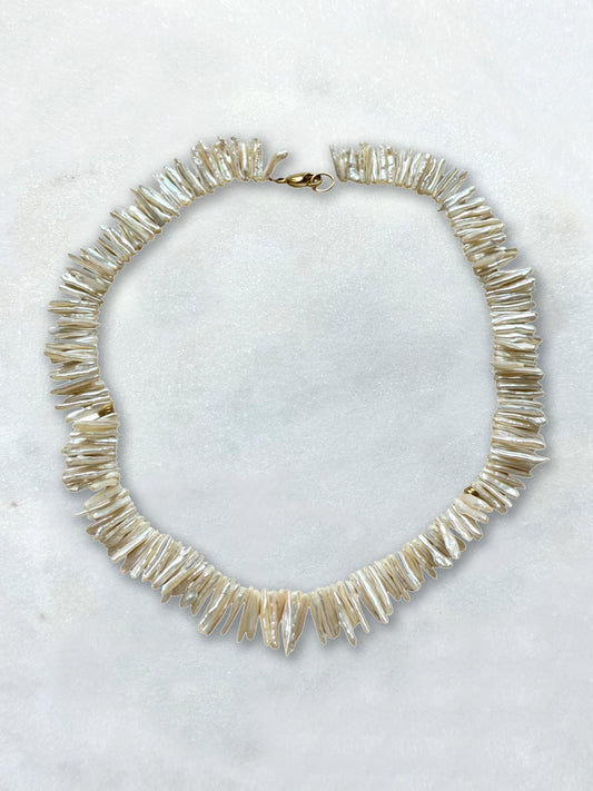 PERLA LIBRE - collier perles keshi stick