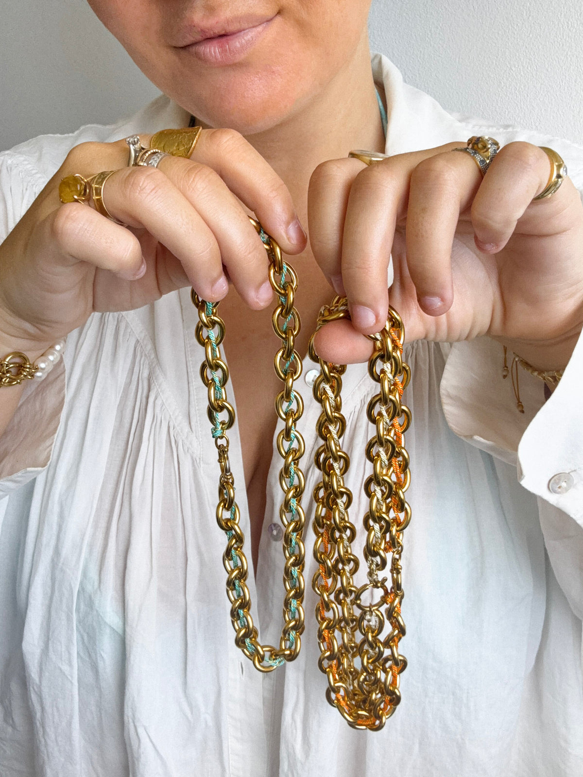 SOLIS summer - collier cordon acier inoxydable