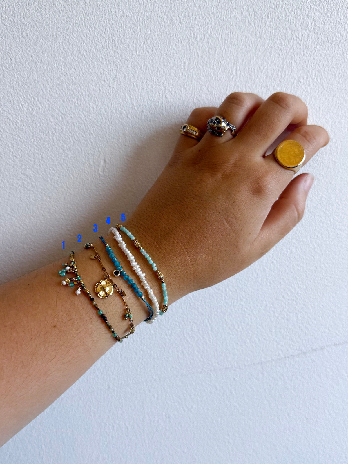 BLUE - bracelet pierres semi-précieuses