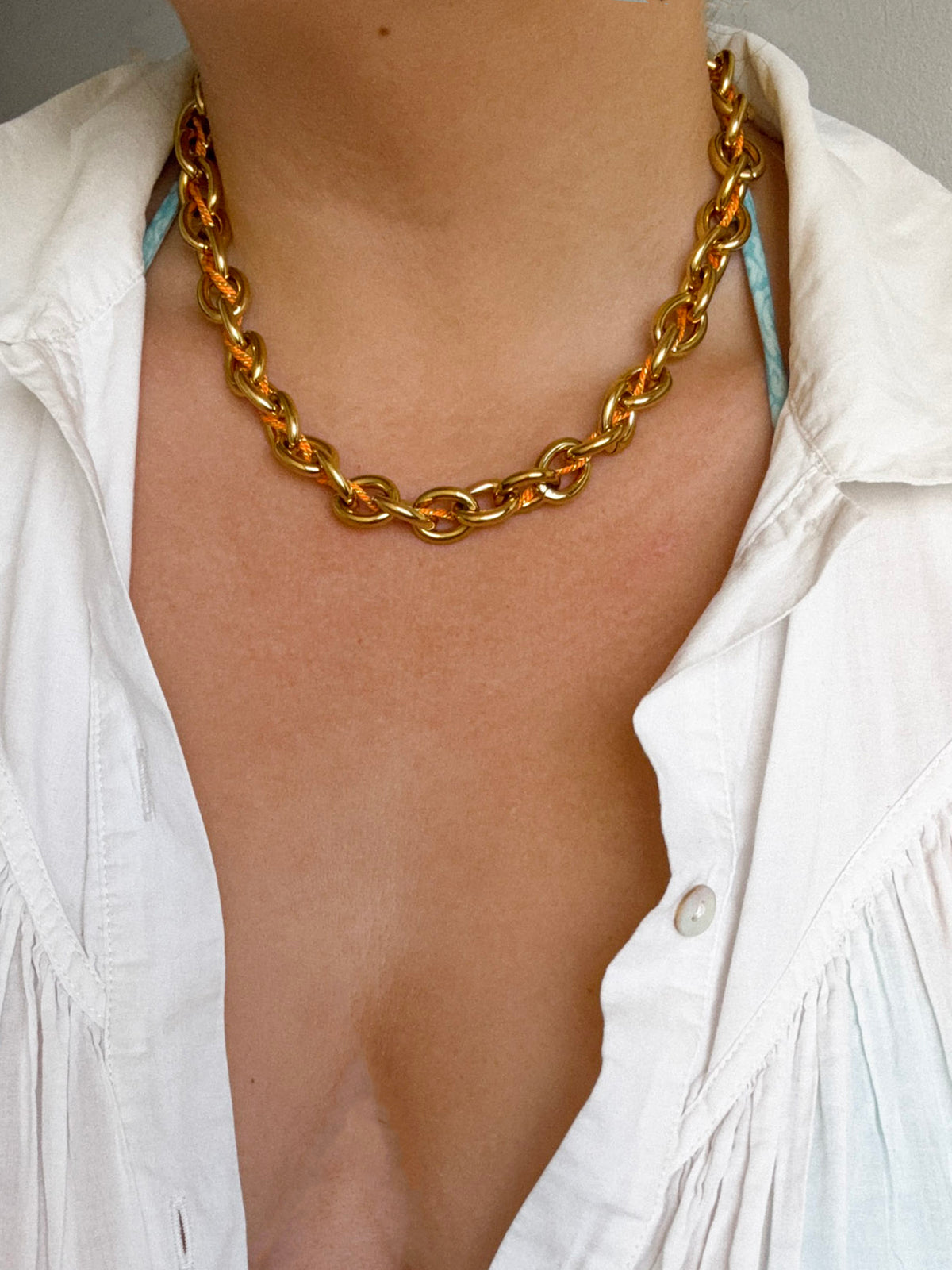 SOLIS summer - collier cordon acier inoxydable