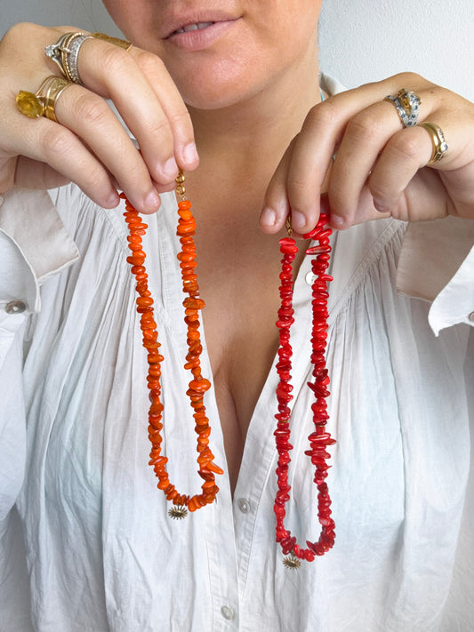 KORAIL rouge - collier coquillage