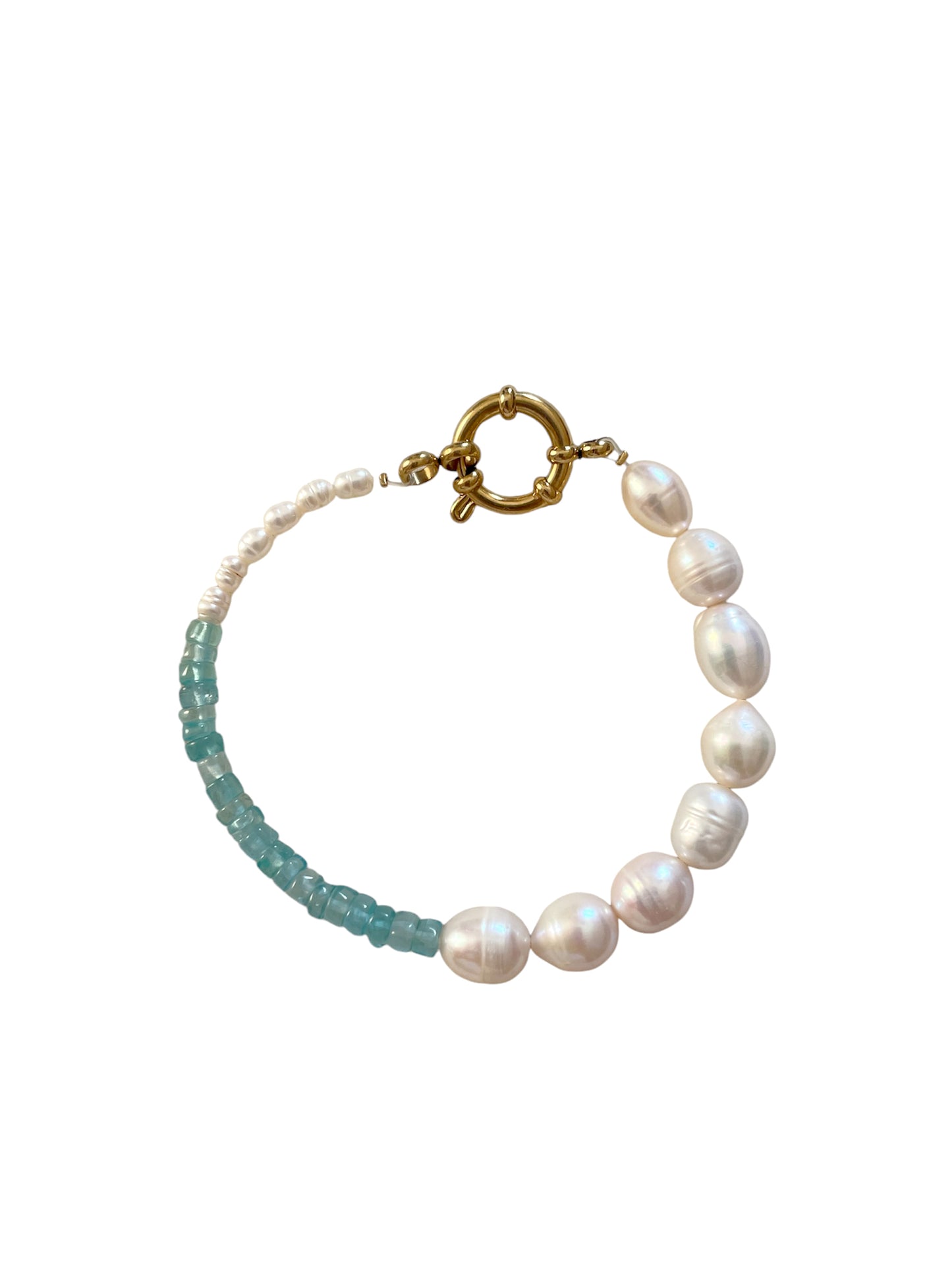 PERLA LAGON - bracelet perles de culture, apatite