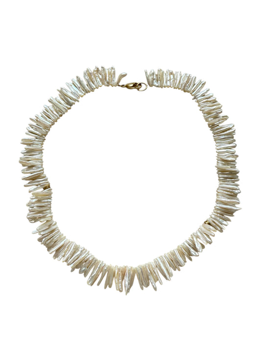 PERLA LIBRE - collier perles keshi stick