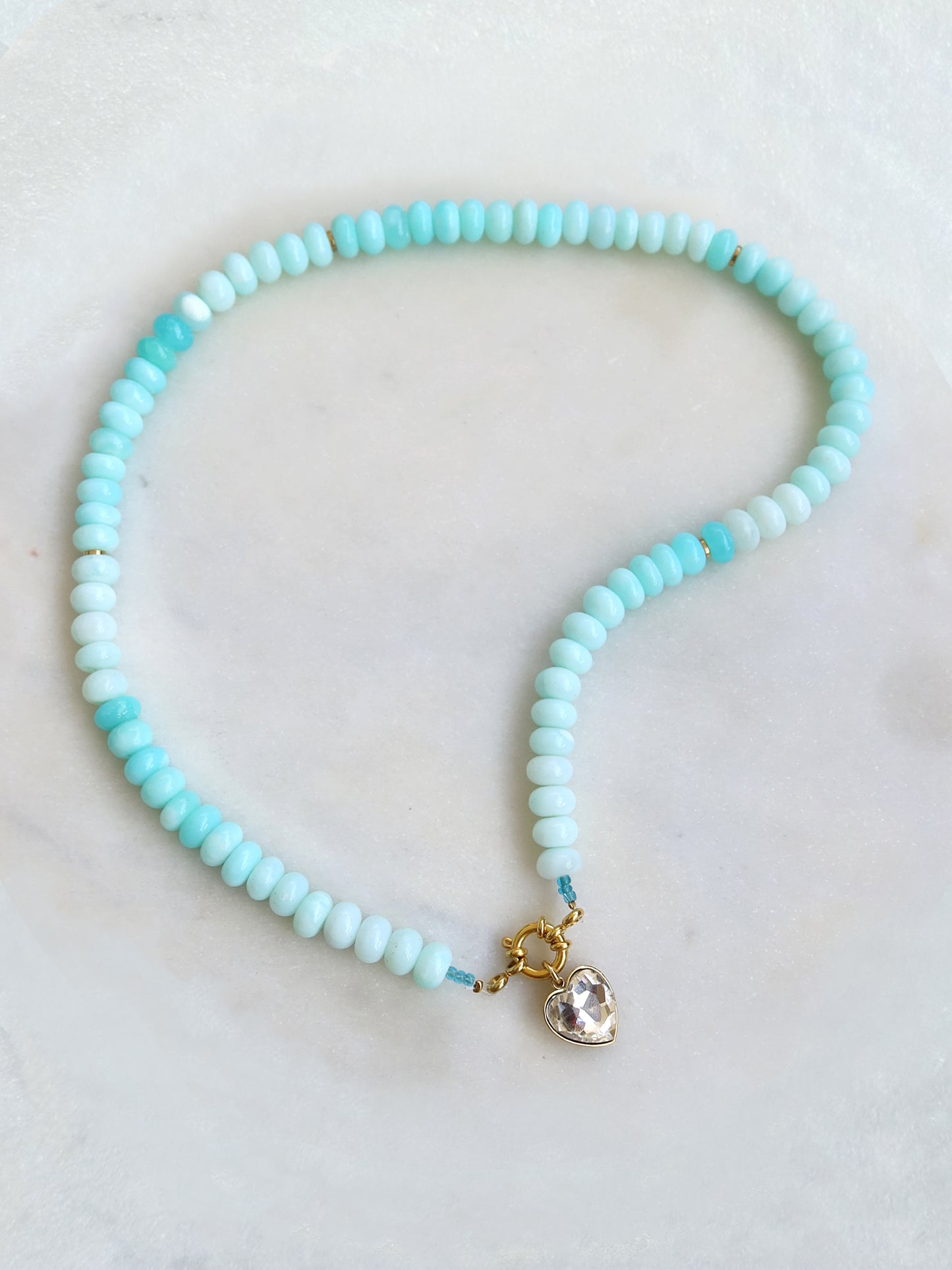 OPALE Turquoise - collier pierres semi-précieuses